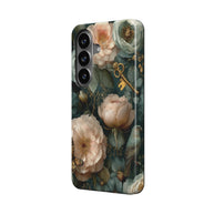 The Keeper’s Key | Vintage Botanical Key Magnetic Samsung Galaxy Case