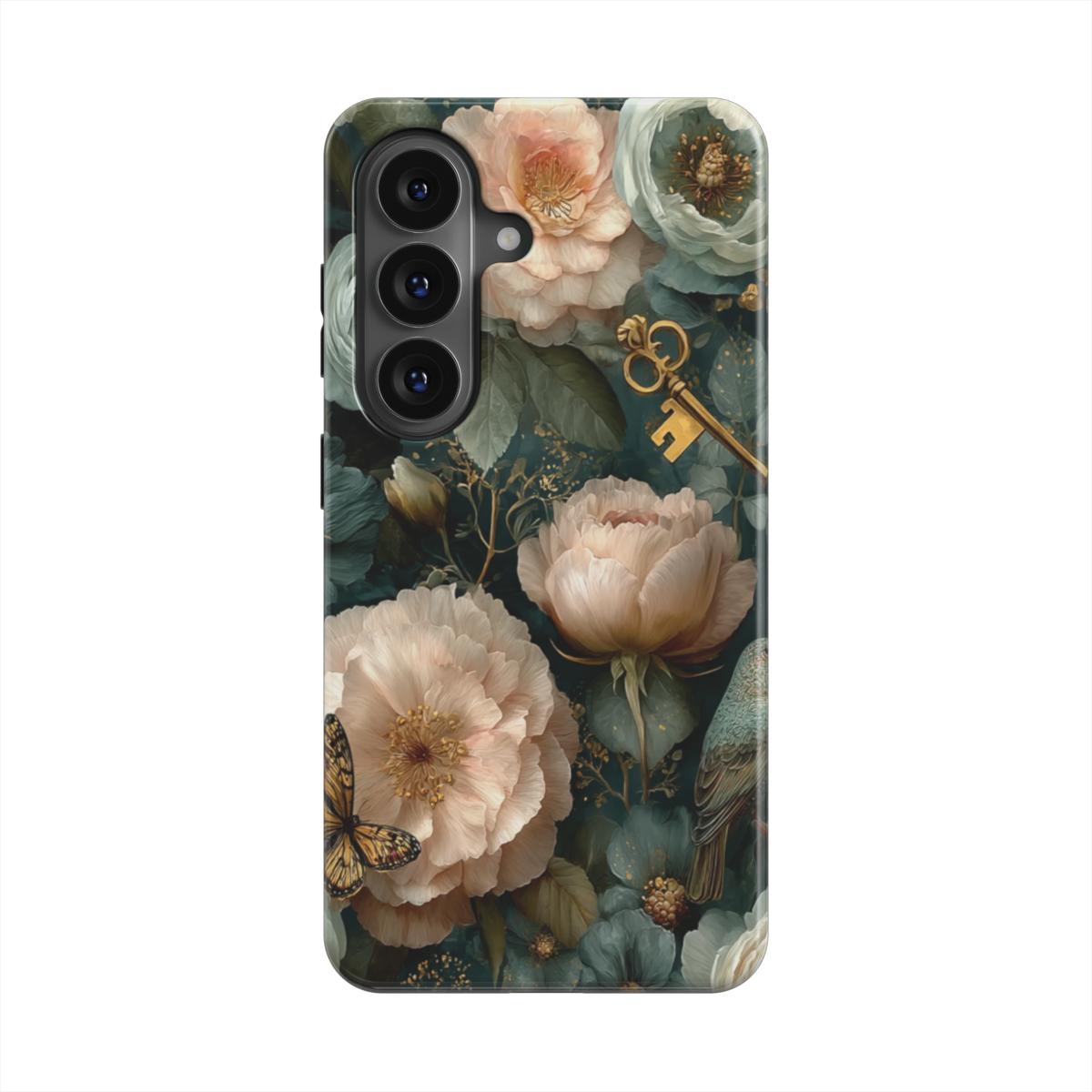 The Keeper’s Key | Vintage Botanical Key Magnetic Samsung Galaxy Case