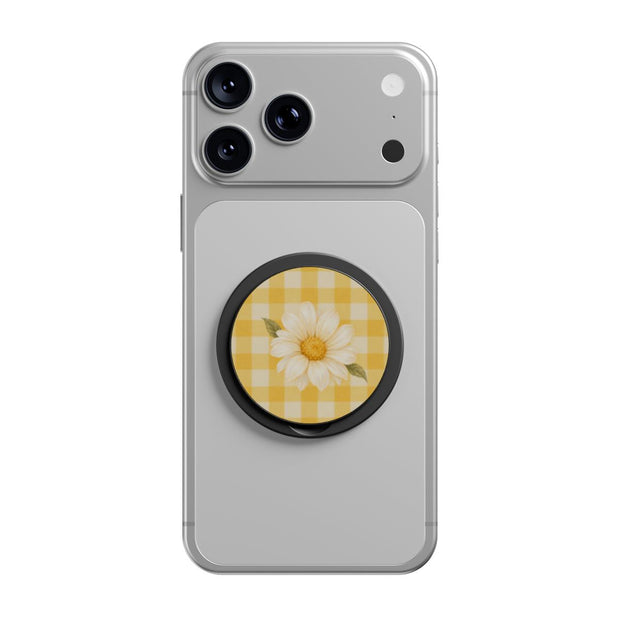Sunlit Daisy | Gingham Daisy Magnetic Phone Grip