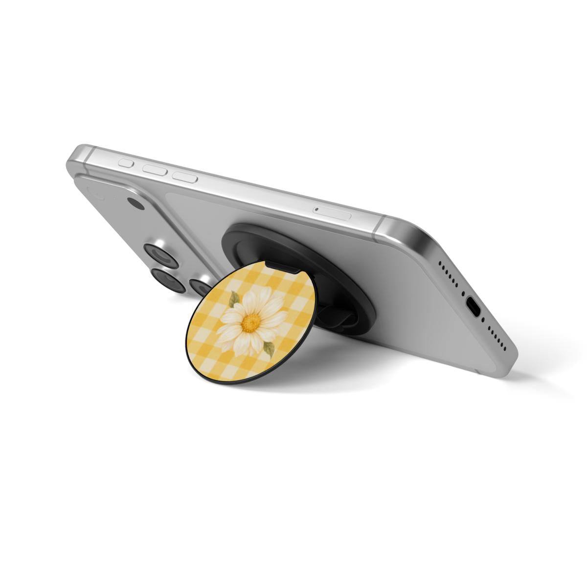 Sunlit Daisy | Gingham Daisy Magnetic Phone Grip