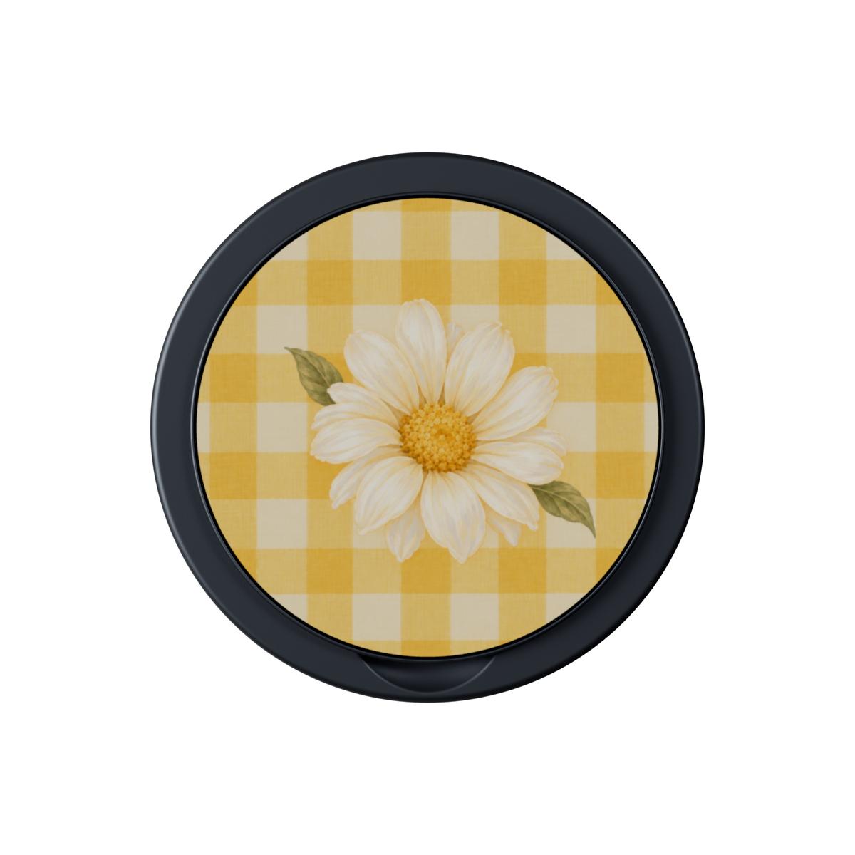Sunlit Daisy | Gingham Daisy Magnetic Phone Grip