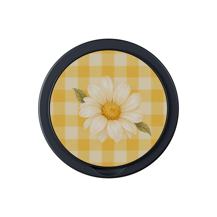 Sunlit Daisy | Gingham Daisy Magnetic Phone Grip