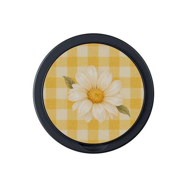 Sunlit Daisy | Gingham Daisy Magnetic Phone Grip