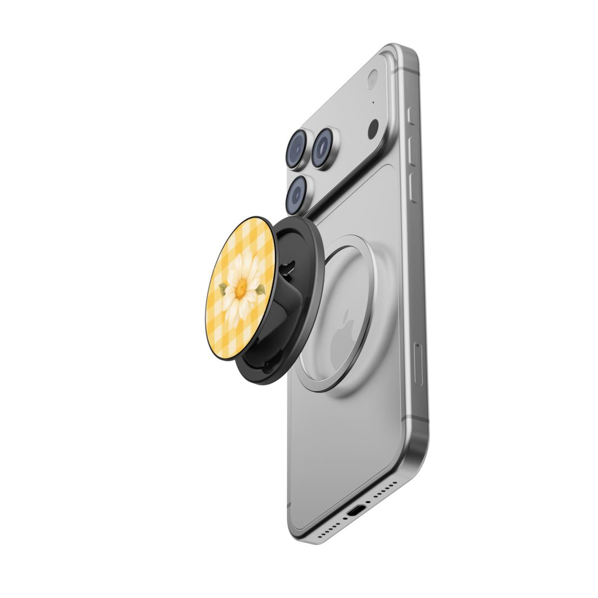 Sunlit Daisy | Gingham Daisy Magnetic Phone Grip