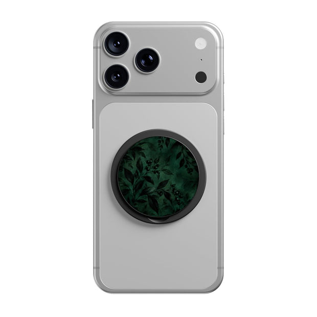 Witch’s Garden | Dark Green Botanical Magnetic Phone Grip
