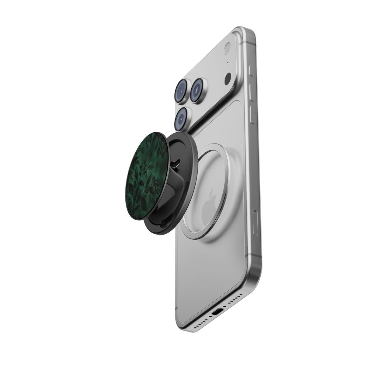 Witch’s Garden | Dark Green Botanical Magnetic Phone Grip