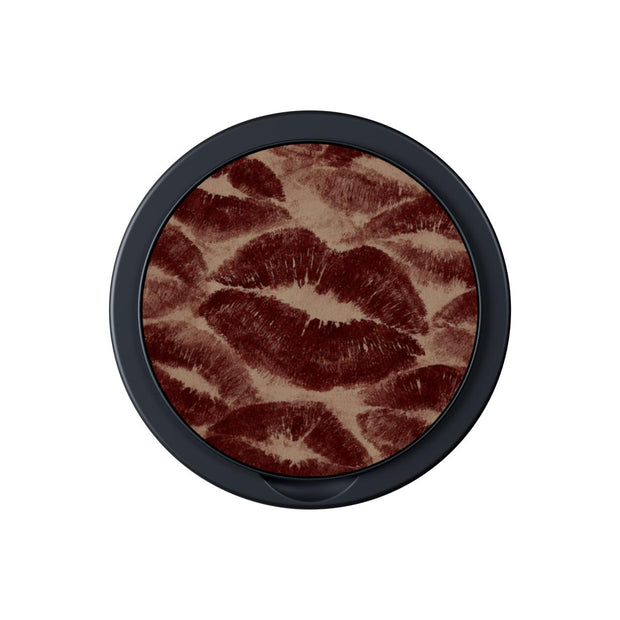 Velvet Kiss | Burgundy Lip Print Magnetic Phone Grip