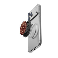 Velvet Kiss | Burgundy Lip Print Magnetic Phone Grip