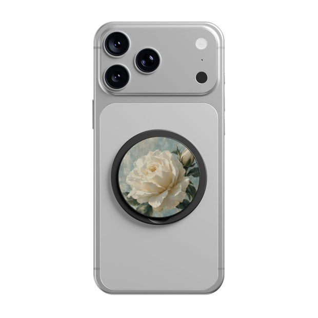 Ivory Bloom | Ivory Rose Magnetic Phone Grip
