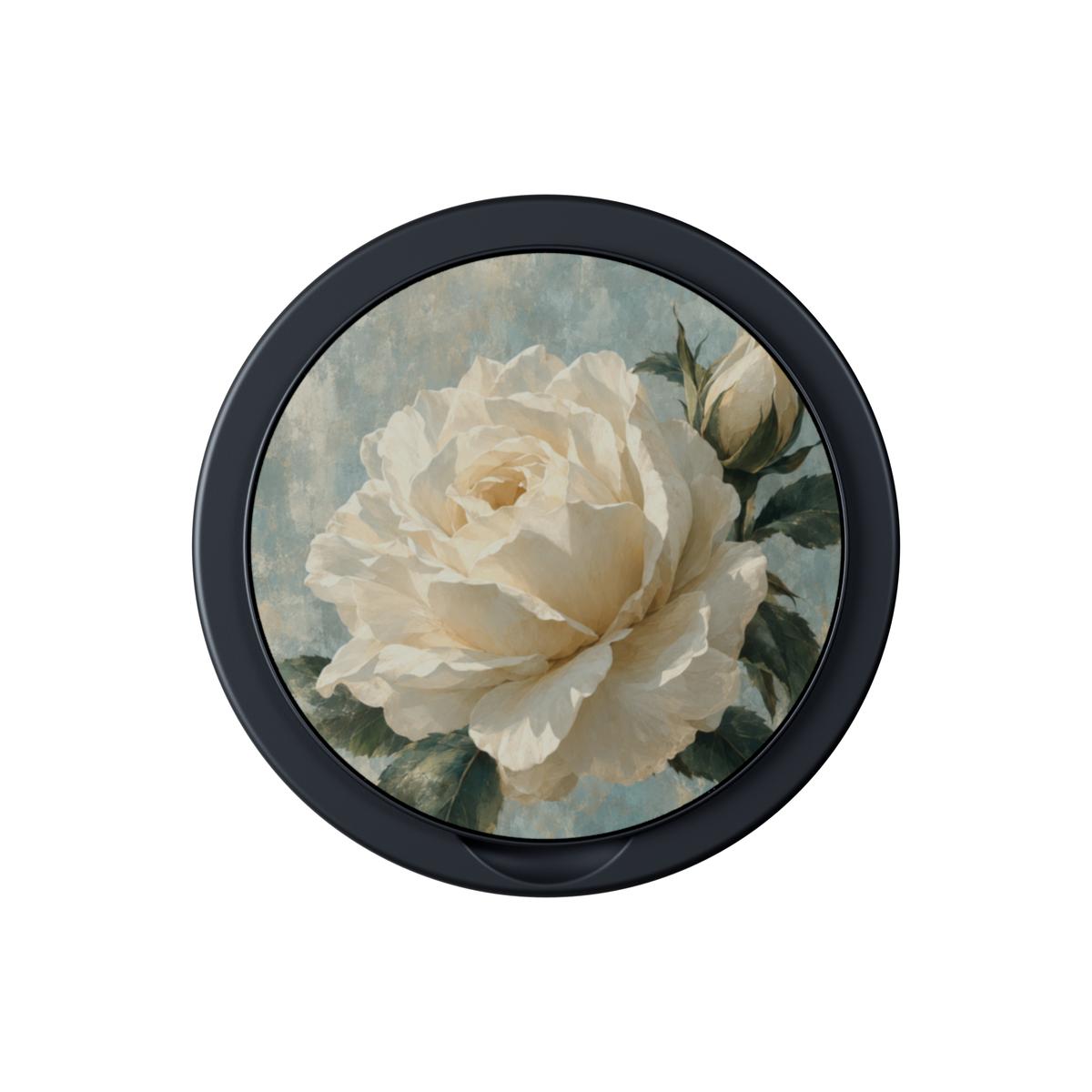 Ivory Bloom | Ivory Rose Magnetic Phone Grip