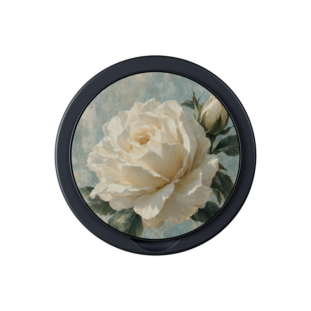 Ivory Bloom | Ivory Rose Magnetic Phone Grip