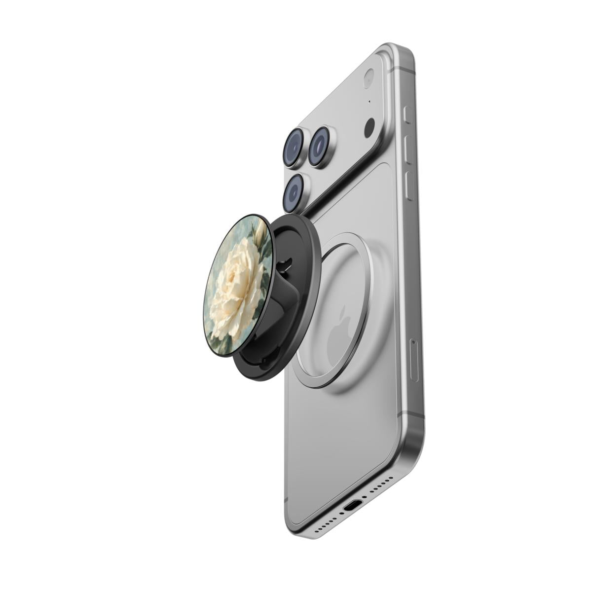 Ivory Bloom | Ivory Rose Magnetic Phone Grip