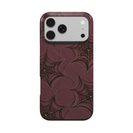 Web of Desire | Burgundy Spiderweb MagSafe iPhone Case