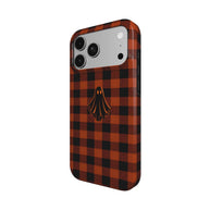 Ghosted | Orange Plaid Ghost MagSafe iPhone Case