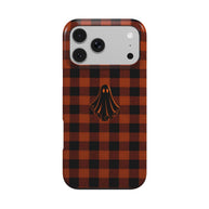 Ghosted | Orange Plaid Ghost MagSafe iPhone Case