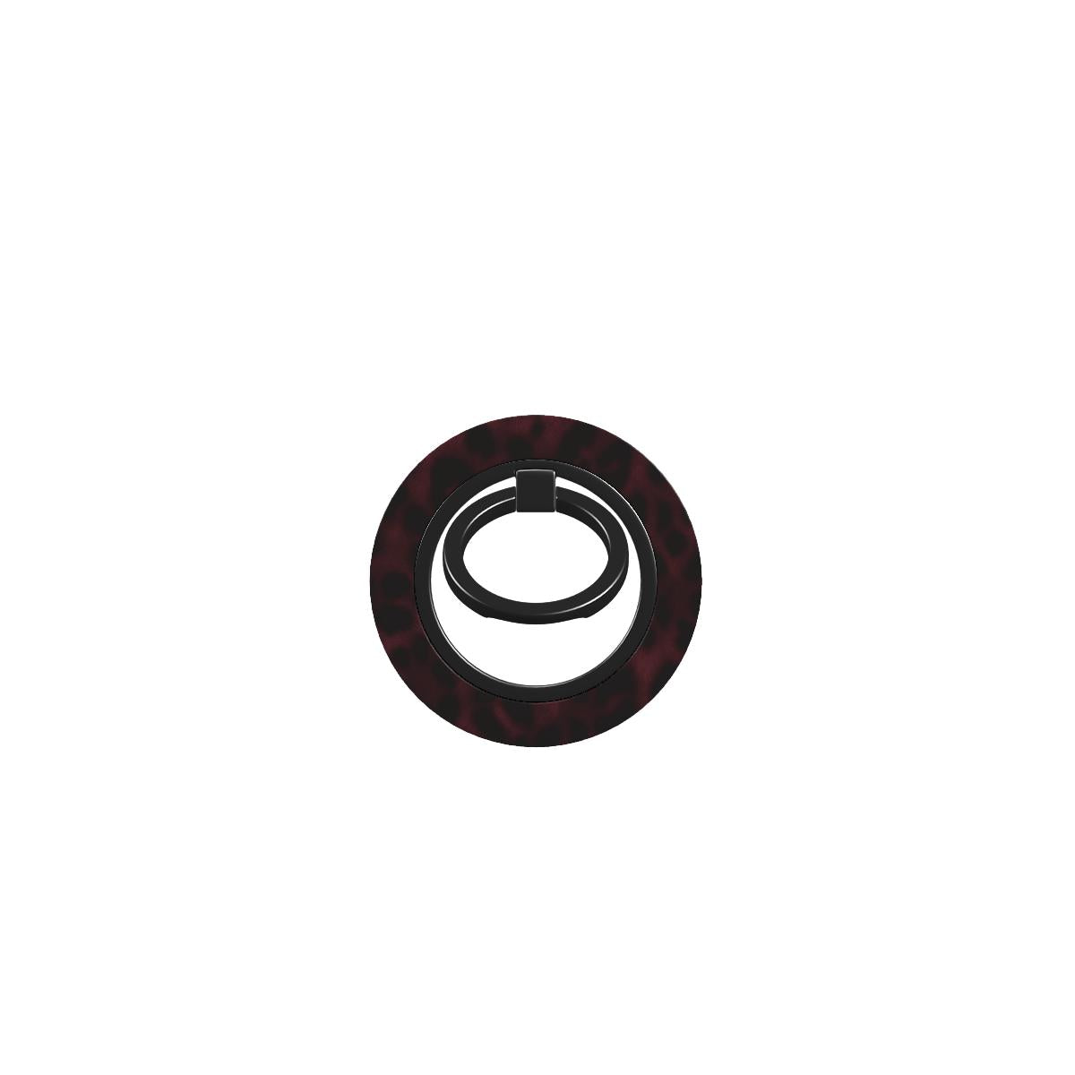 Bad Habit | Dark Burgundy Leopard Magnetic Ring Holder