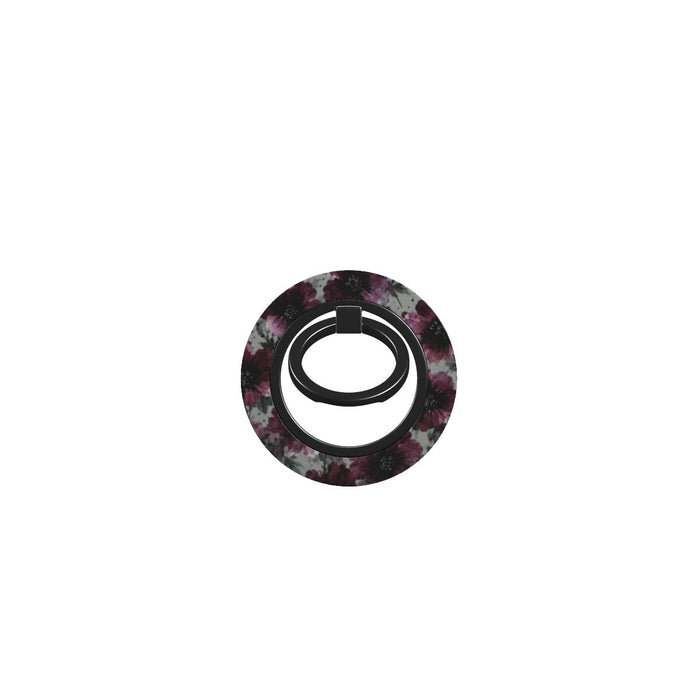 Noir Petals | Dark Floral Magnetic Ring Holder