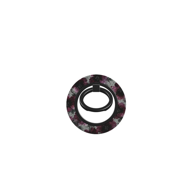 Noir Petals | Dark Floral Magnetic Ring Holder