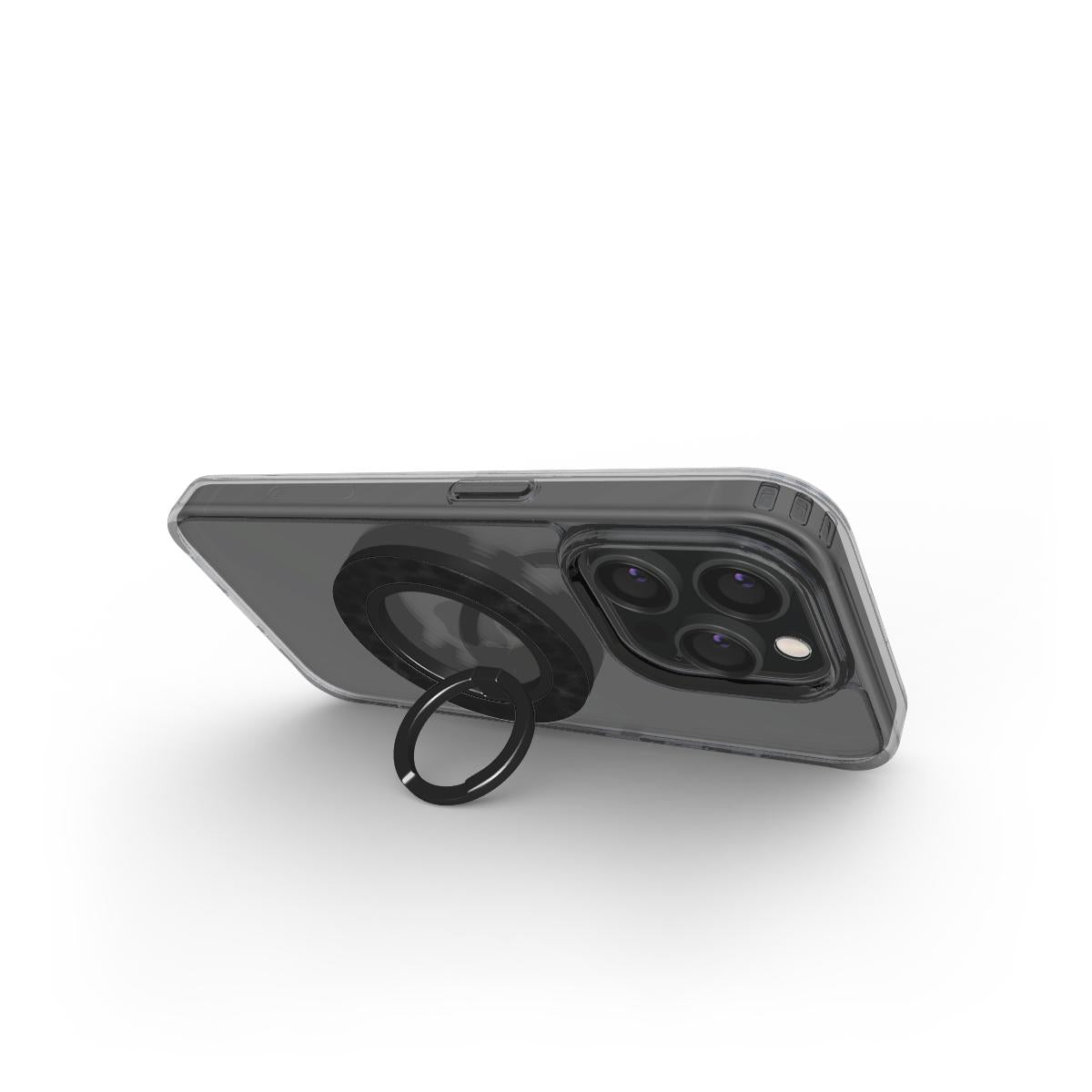 Midnight Panther | Black Animal Print Magnetic Ring Holder