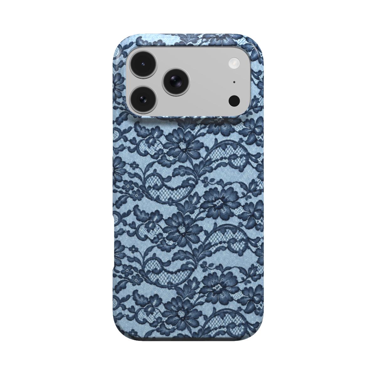 Laced in Blue | Blue Lace MagSafe iPhone Case