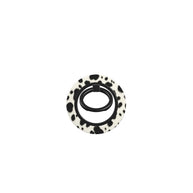 Front Row | Black & Ivory Spotted Magnetic Ring Holder
