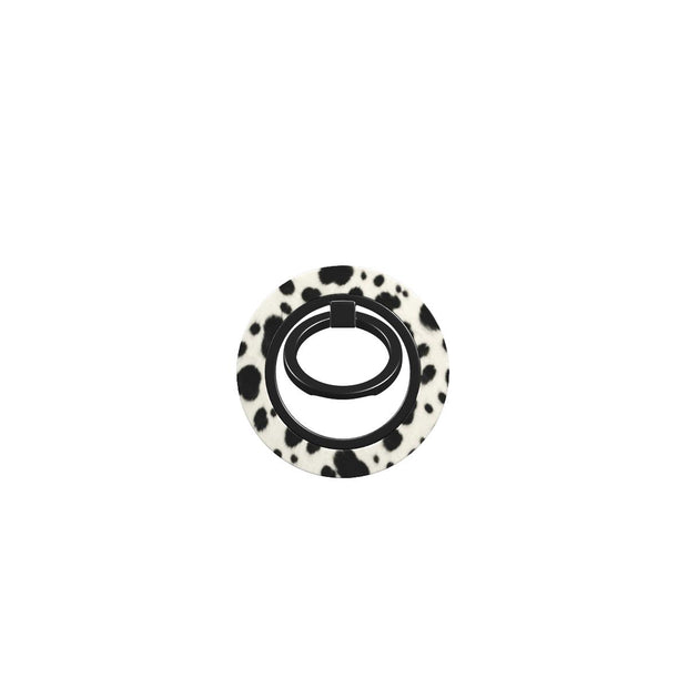 Front Row | Black & Ivory Spotted Magnetic Ring Holder