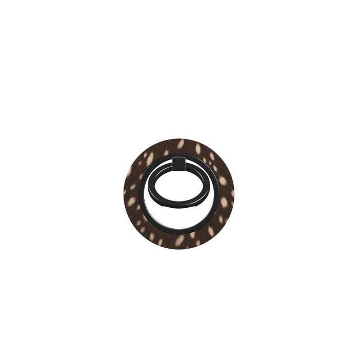 Fawned Over | Brown Fawn Print Magnetic Ring Holder