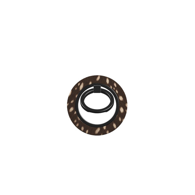 Fawned Over | Brown Fawn Print Magnetic Ring Holder
