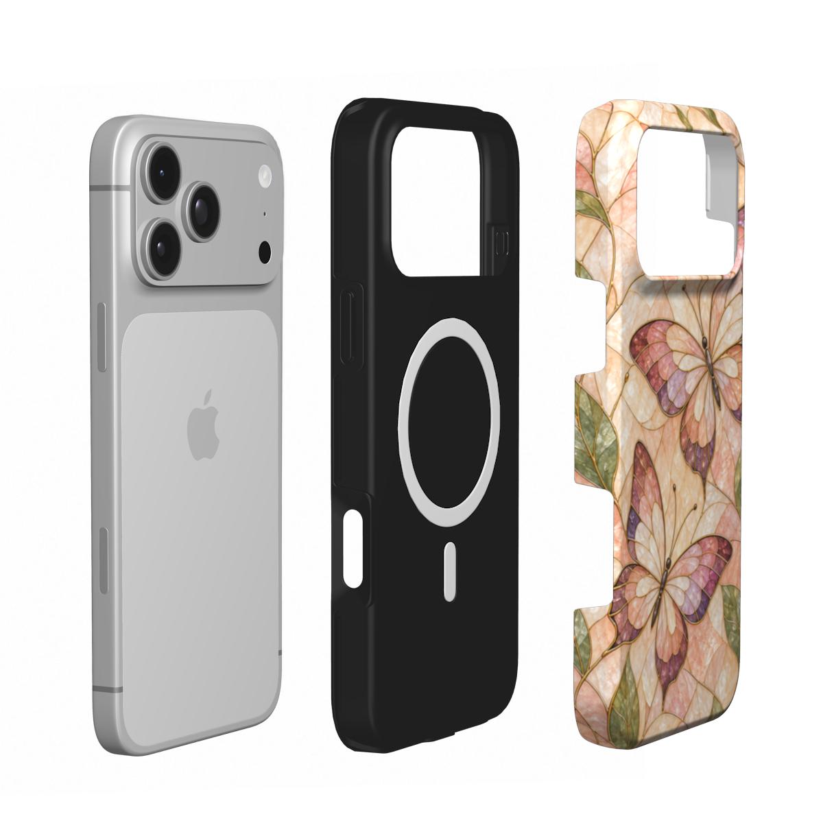 Glasswing | Stained Glass Butterfly MagSafe iPhone Case