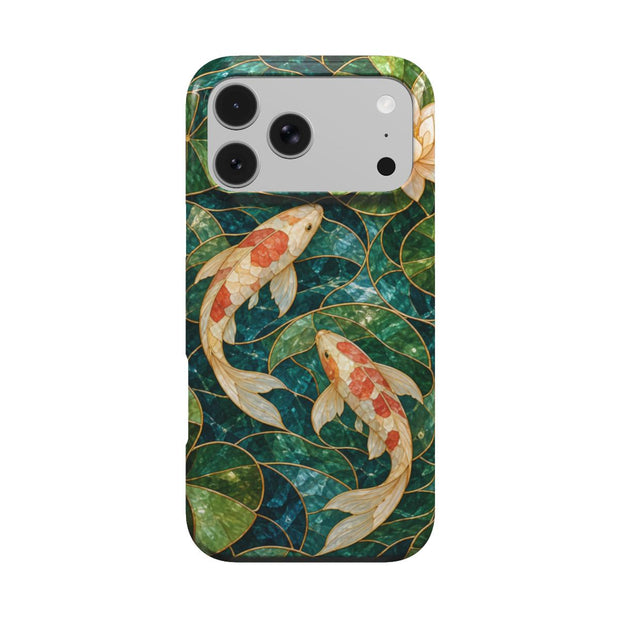 Koi Mosaic | Stained Glass Koi MagSafe iPhone Case