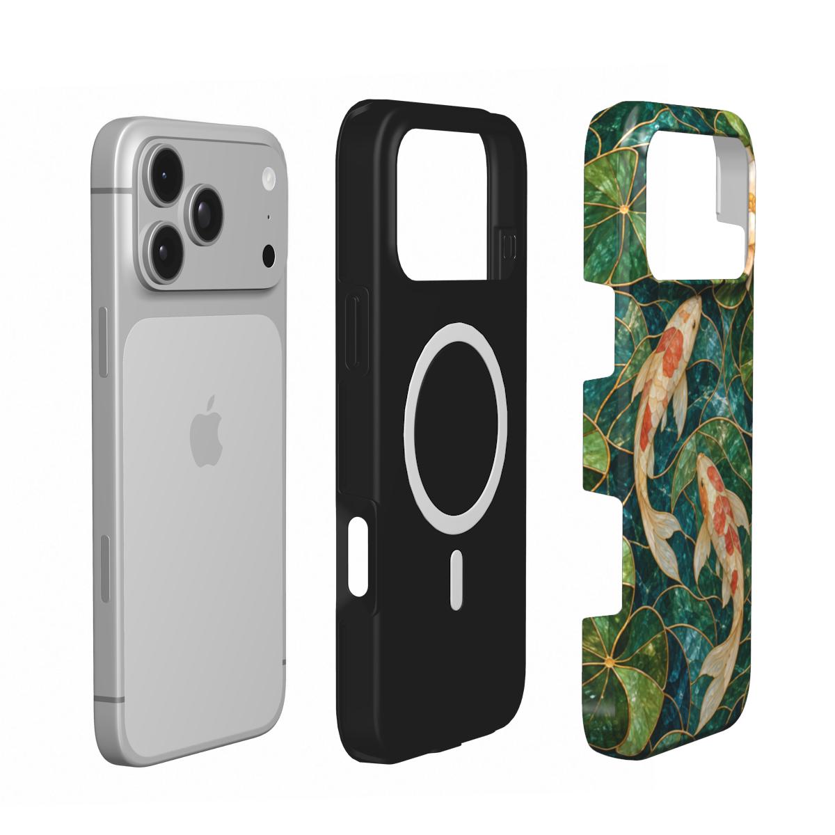 Koi Mosaic | Stained Glass Koi MagSafe iPhone Case