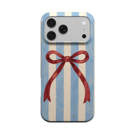 Riviera | Striped Bow MagSafe iPhone Case