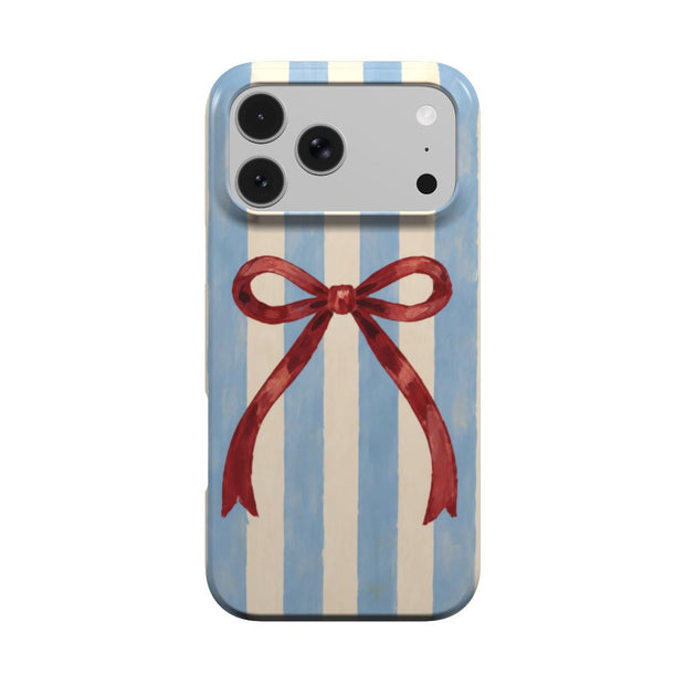 Riviera | Striped Bow MagSafe iPhone Case