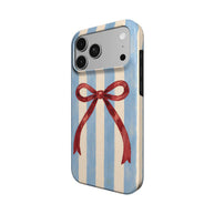 Riviera | Striped Bow MagSafe iPhone Case