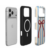 Riviera | Striped Bow MagSafe iPhone Case