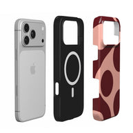 Big Dot | Burgundy & Blush Polka Dot MagSafe iPhone Case
