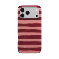 Painted Wine | Burgundy Striped MagSafe iPhone Case