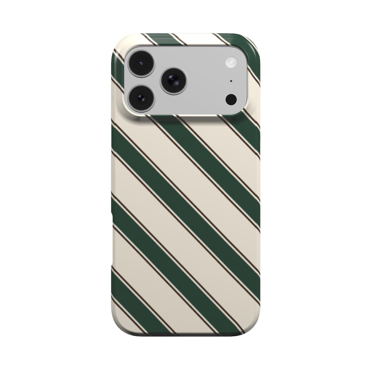 Heritage | Green & Ivory Striped MagSafe iPhone Case