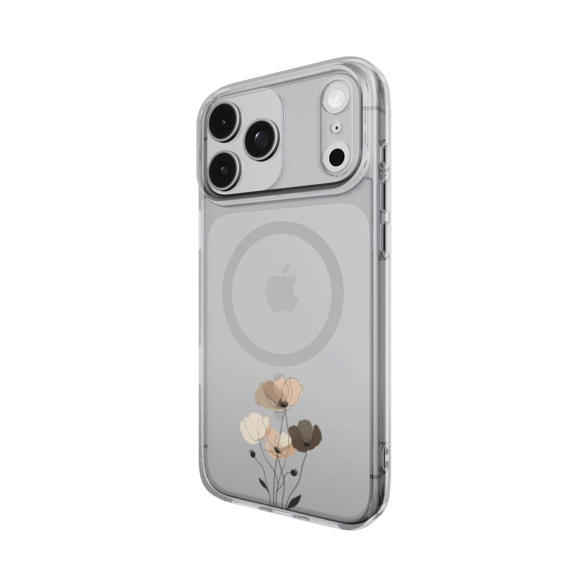 Little Bloom | Minimal Floral MagSafe Clear iPhone Case
