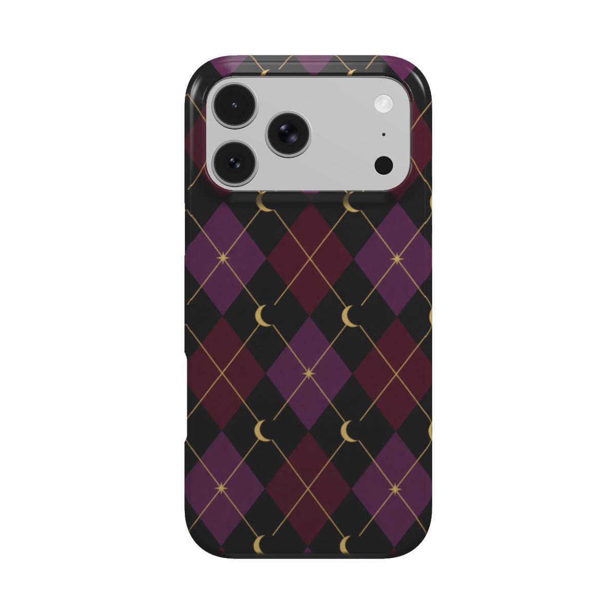 Midnight Argyle | Celestial Argyle MagSafe iPhone Case