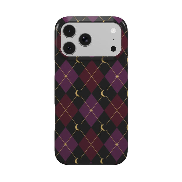 Midnight Argyle | Celestial Argyle MagSafe iPhone Case