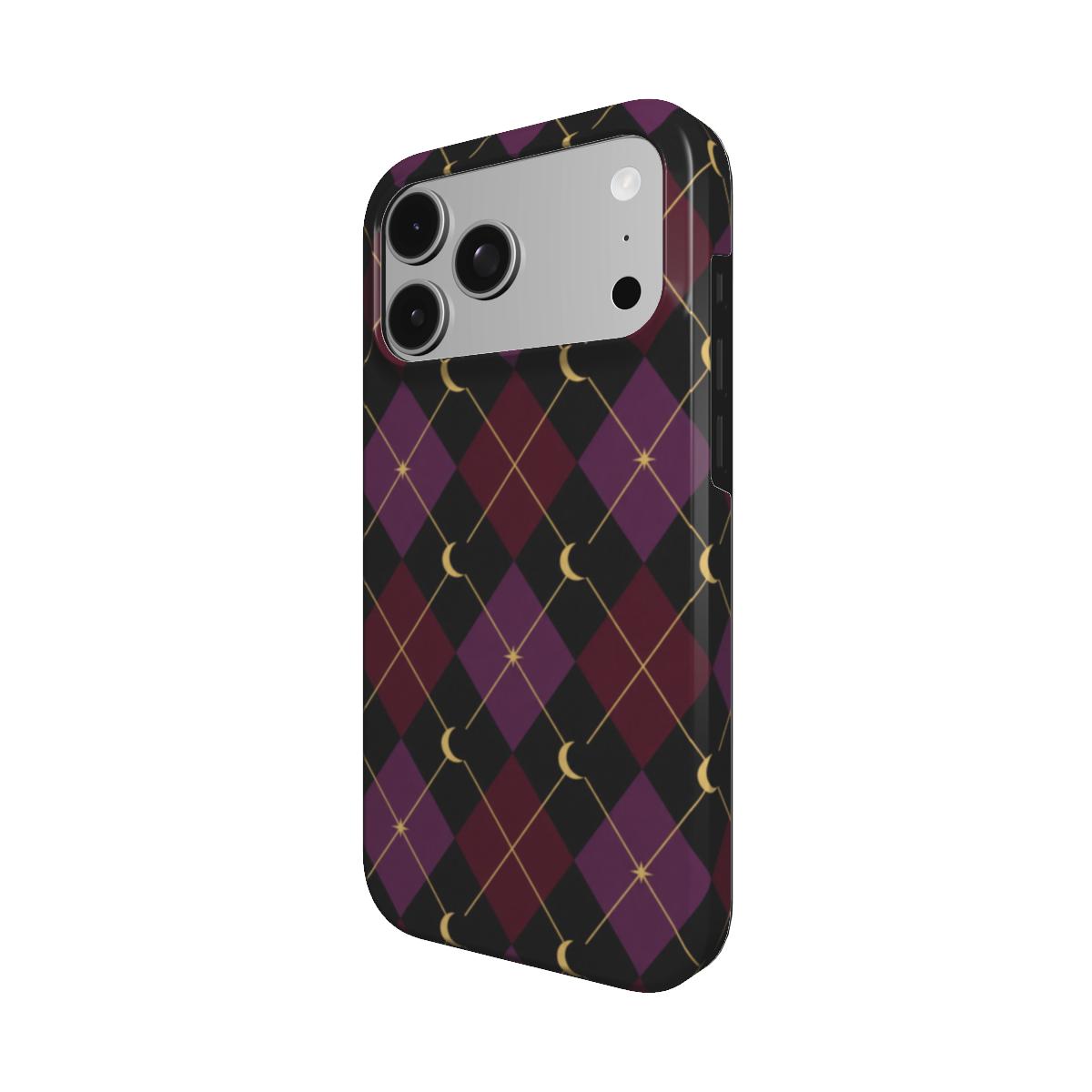 Midnight Argyle | Celestial Argyle MagSafe iPhone Case