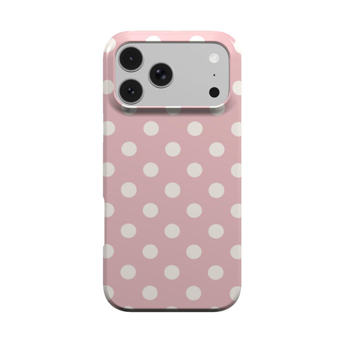 Powder Room | Blush Cream Polka Dot MagSafe iPhone Case