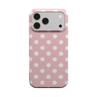 Powder Room | Blush Cream Polka Dot MagSafe iPhone Case