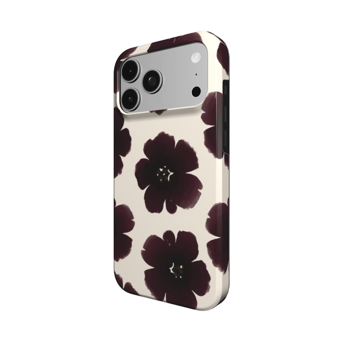 Black Dahlia | Dark Floral MagSafe iPhone Case