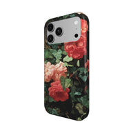 Samtrosen | Dunkles florales MagSafe iPhone Case
