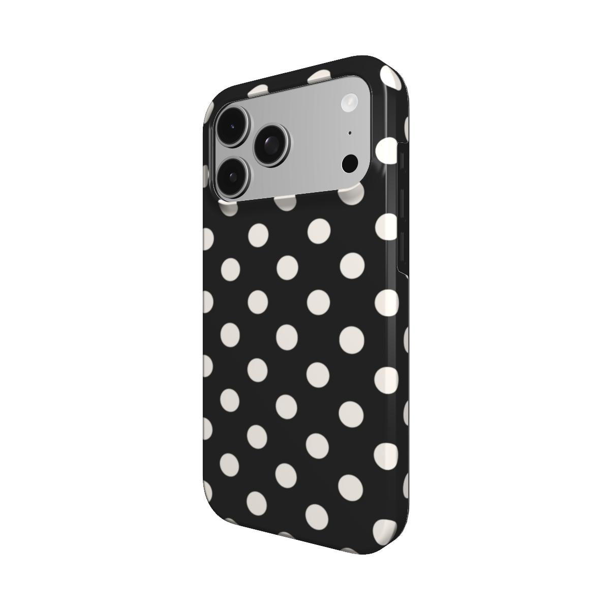 Ballroom | Black Cream Polka Dot MagSafe iPhone Case