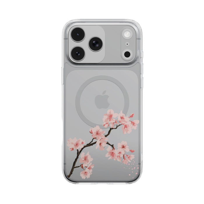 Petal Drift | Cherry Blossom MagSafe Clear iPhone Case