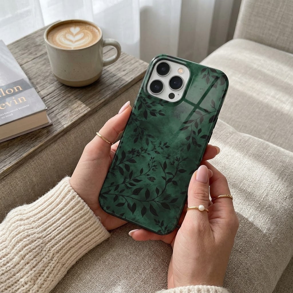 Witch’s Garden | Dark Green Botanical MagSafe iPhone Case