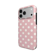 Powder Room | Blush Cream Polka Dot MagSafe iPhone Case